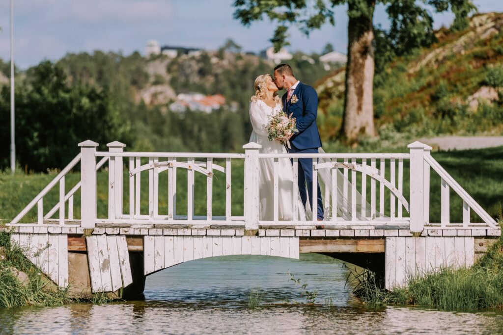 Bryllupsfotografering på Fredriksten festning i Halden