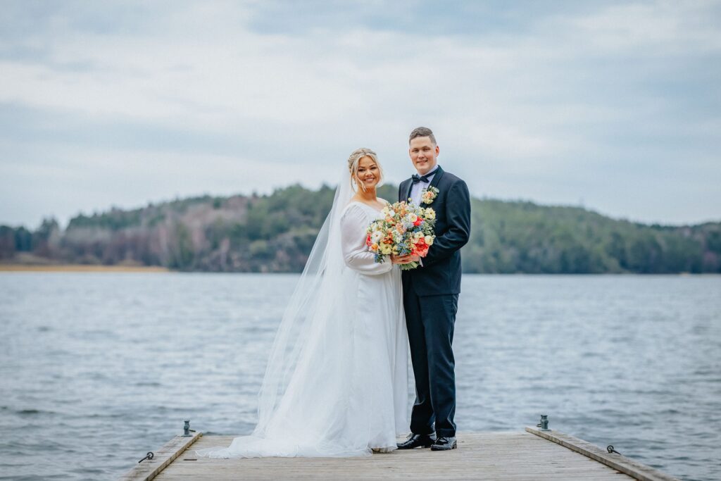 Bryllupsfotografering i Sarpsborg og i Landeparken