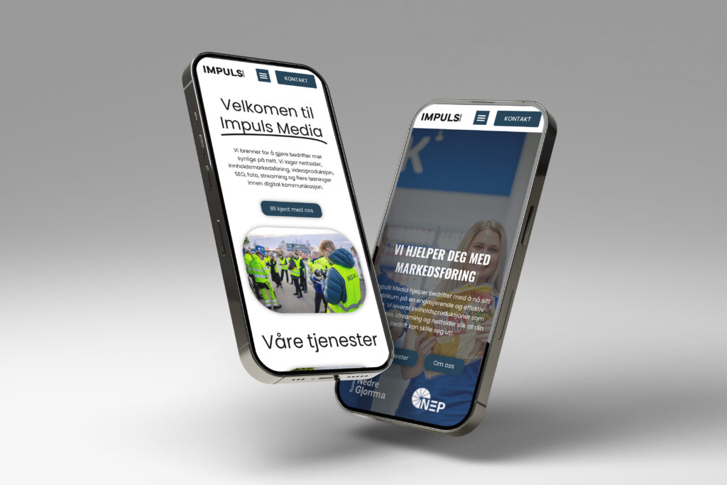 Impuls Media jobber med webdesign og utvikling av nettsider for bedrifter i 2025